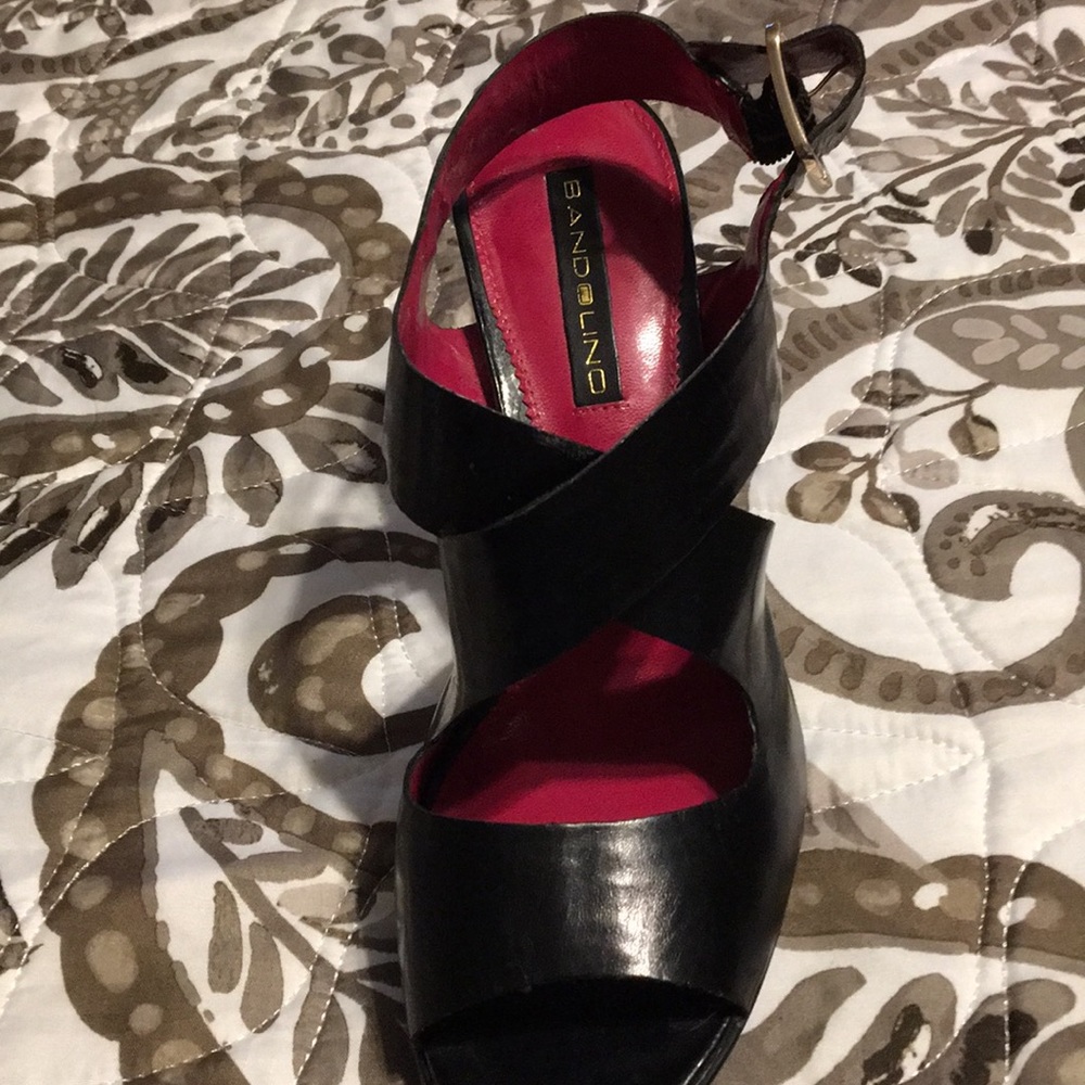 Bandolino black leather sandals - Picture 4 of 7